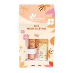 Duo stick lèvres et crème mains bio miel Fleurance Nature
