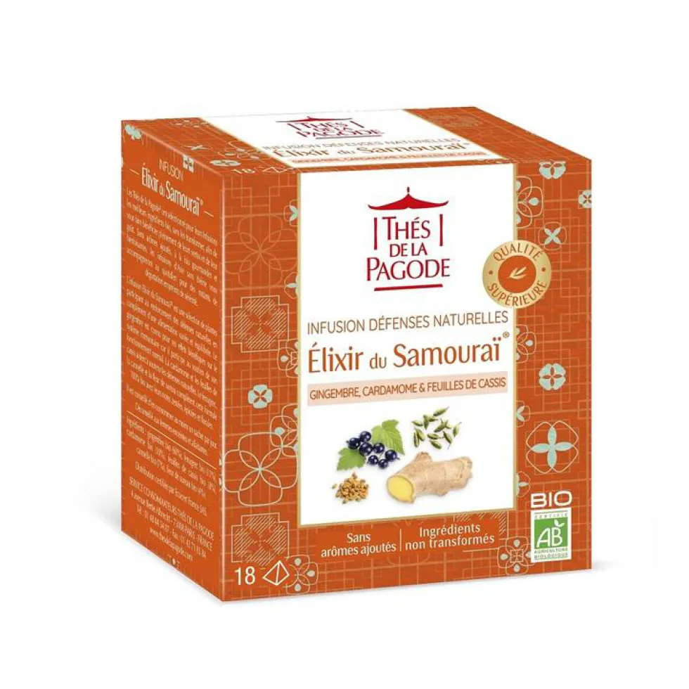 Elixir du Samouraï bio Thé de la pagode 18 infusettes - 32,4 g