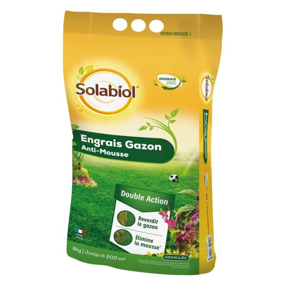 Engrais Gazon Anti-mousse 8 kg 10x28x67 cm