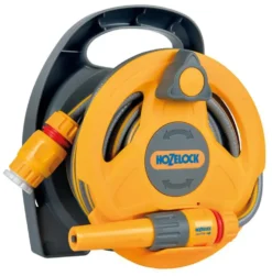 Enrouleur automatique tuyau d'arrosage New micro reel coloris jaune Hozelock