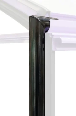 Ensemble de 2 descentes d’eau en plastique noir pour serre ACD