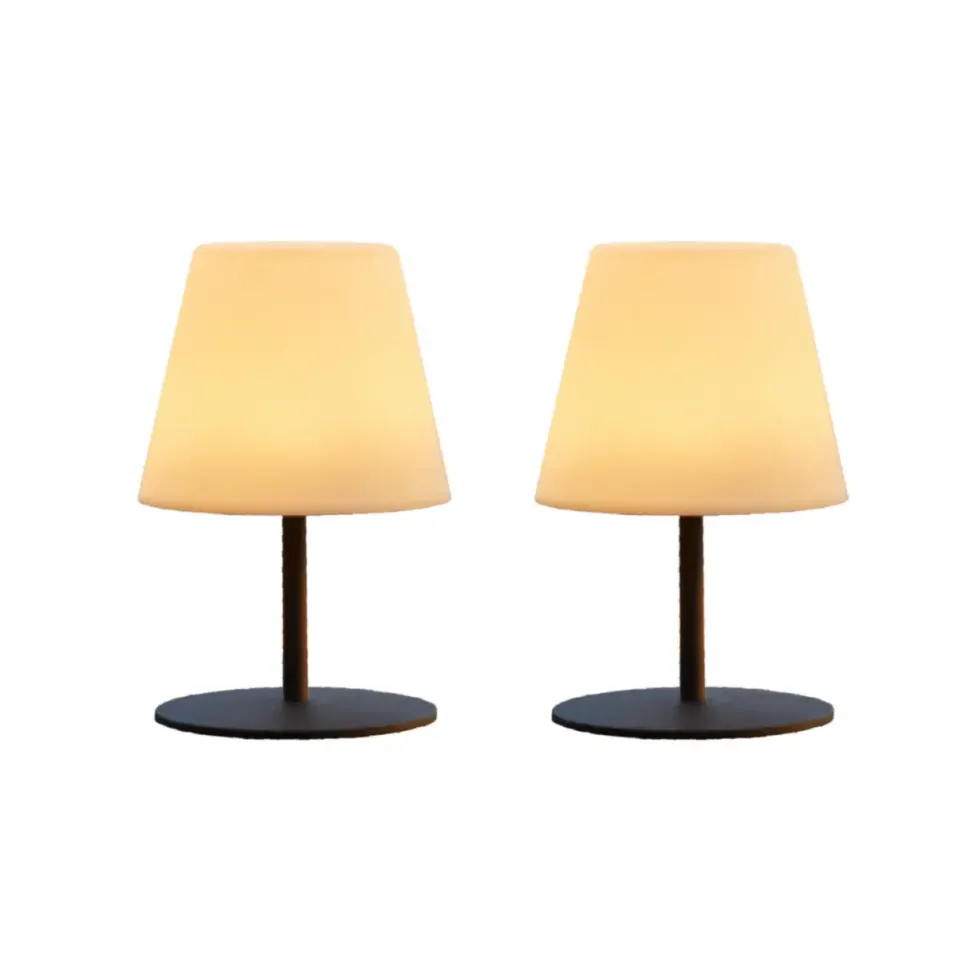 Ensemble de deux lampes de table USB sans fil - Ø 10 x H 16 cm