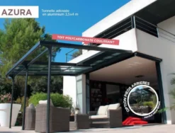 Extension pergola Azura polycarbonate, couverture seule - COULEURS DU MONDE