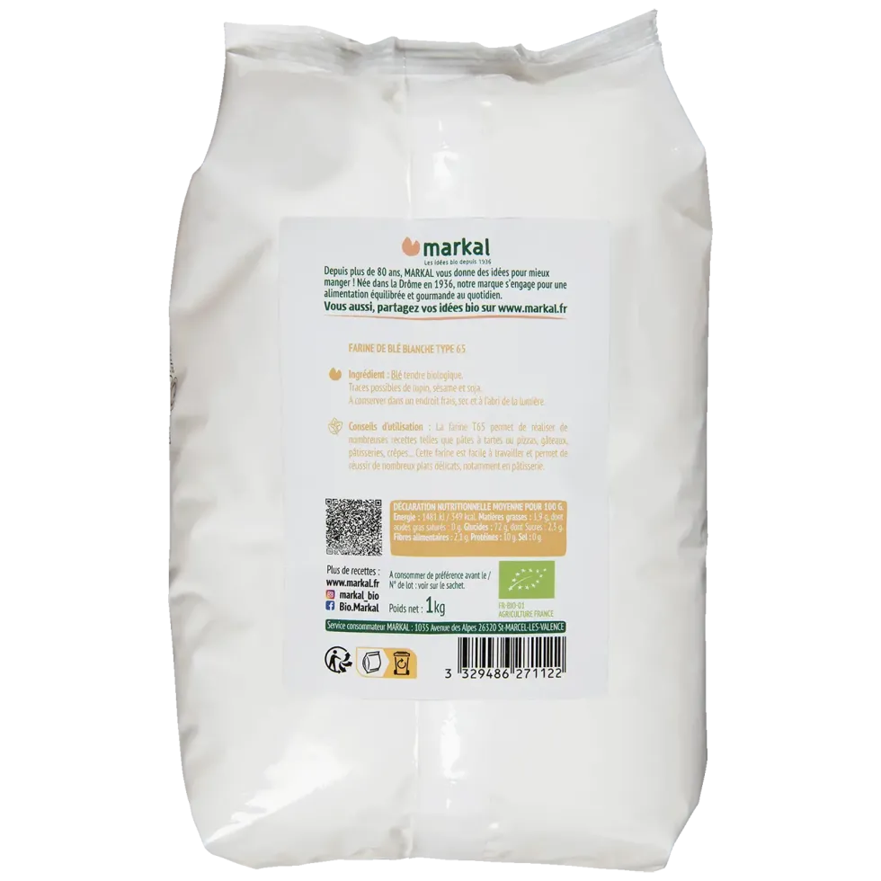 Farine de blé T65 - 1 kg