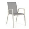 Fauteuil de jardin en aluminium et textilène Bizzotto Krion Pélican