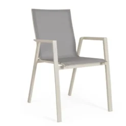 Fauteuil de jardin en aluminium et textilène Bizzotto Krion Pélican