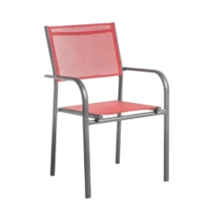Fauteuil Niello coloris rouge 51 x 56 x 87 cm