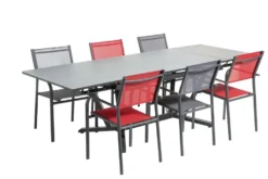 Fauteuil Niello coloris rouge 51 x 56 x 87 cm