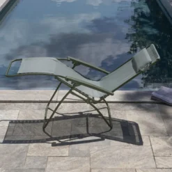Fauteuil Relax R clip Colorblock Batyline® Moss tube Lafuma Mobilier - 68 x 88 x 115 cm