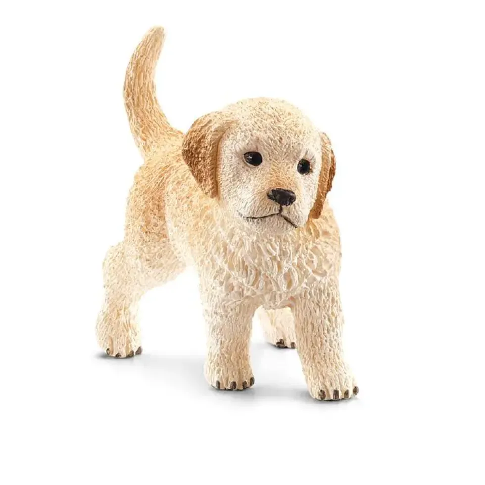 Figurine chiot Golden Retriever Série Animaux de Ferme 4,6x2,1x3,4 cm