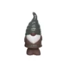Figurine de gnome en faïence émaillée verte Pot&Déco - 10 x 10 x 21 cm