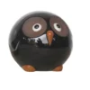 Figurine hibou en céramique coloris noir Pot&Déco Bubu - Ø 20 x H 18 cm