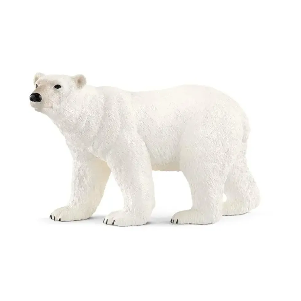Figurine Ours Polaire Série Animaux sauvages 12,2x5,7x7,2 cm