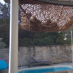 Filet d’ombrage rectangulaire marron Jardiline - 3 x 2,4 m