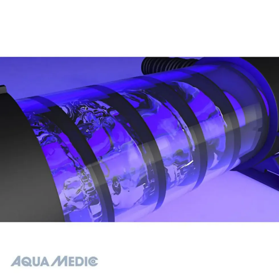 Filtre UV aquarium, efficacité maximale, AQUA MEDIC Helix Max 2.0 - 18W