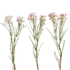 Fleur de cire artificielle rose - 60 cm