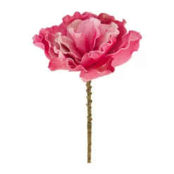 Fleur en mousse fuchsia - Ø 25 x H 77 cm