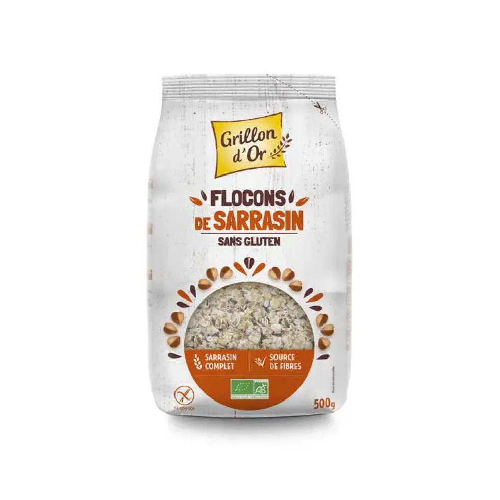 Flocons de sarrasin sans gluten bio 500 g