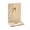 Fontaine murale décor bulle en pierre reconstituée imitation ton beige Hairie Grandon - 70 cm