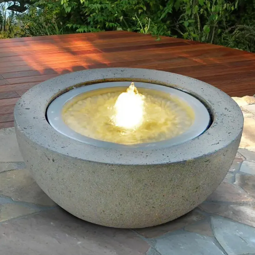 Fontaine Villa Fontania en Demi-sphère avec LED