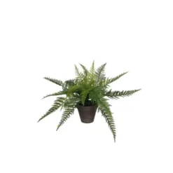 Fougère verte artificielle en pot Stan gris H 38 x Ø 50 cm