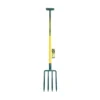 Fourche à bêcher avec béquille verte/jaune Novagrip Leborgne - 30 cm