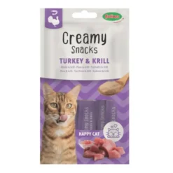 Friandise en crème pour chat dinde et krill Bubimex Creamy x 4 - 60 g