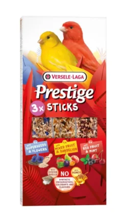 Friandises pour canaris Versele Laga Prestige Sticks Triple Variety Pack - 3 x 30 g
