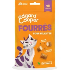Friandises pour chat au poulet sans céréales Edgard & Cooper Fourrées - 50 g