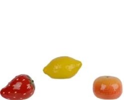 Fruit décoratif en porcelaine - Ø 9 x H 6,5 cm