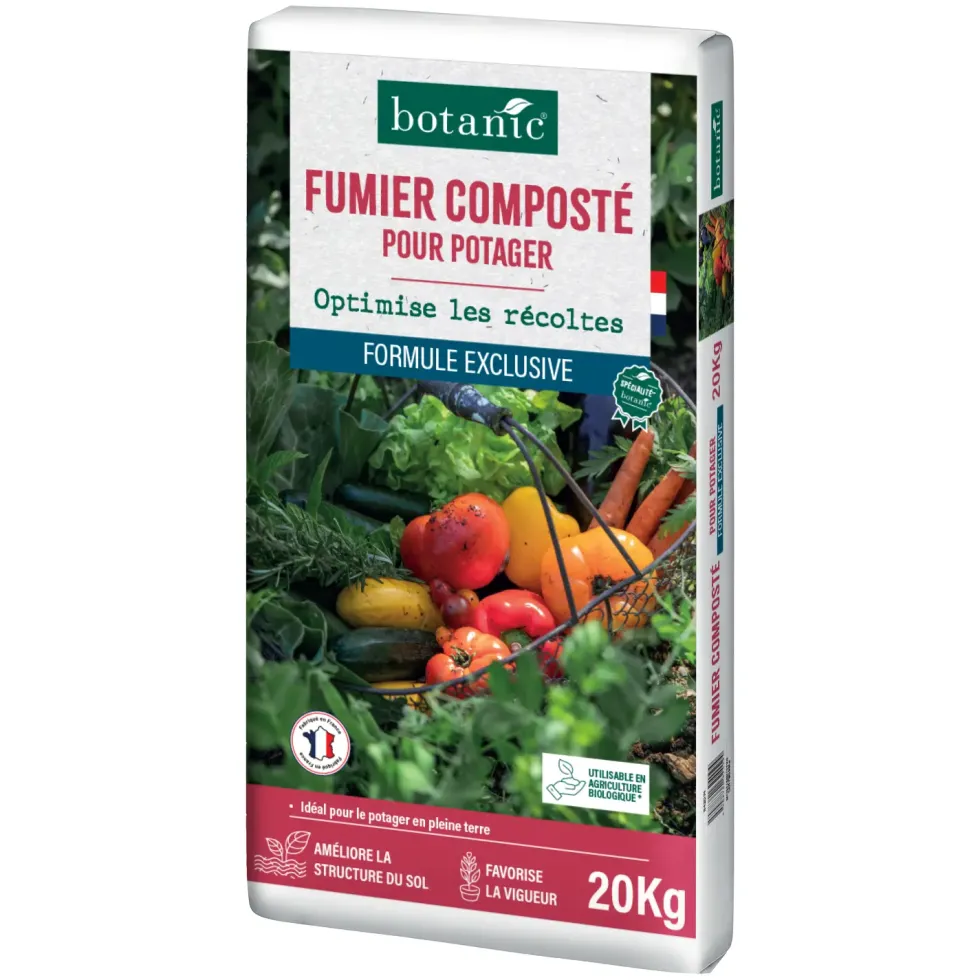 Fumier composté pour potager botanic® - 20 kg