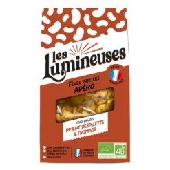 Fèves grillées bio apéro piment d’Espelette et fromage Les Lumineuses - 90 g