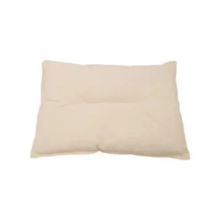 Galette de chaise bistrot coloris beige en coton - 38 x 28 cm
