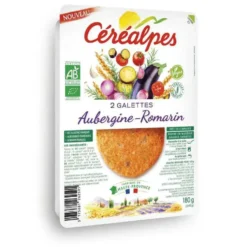 Galettes fines aubergine romarin Céréalpes - 2 x 90 g