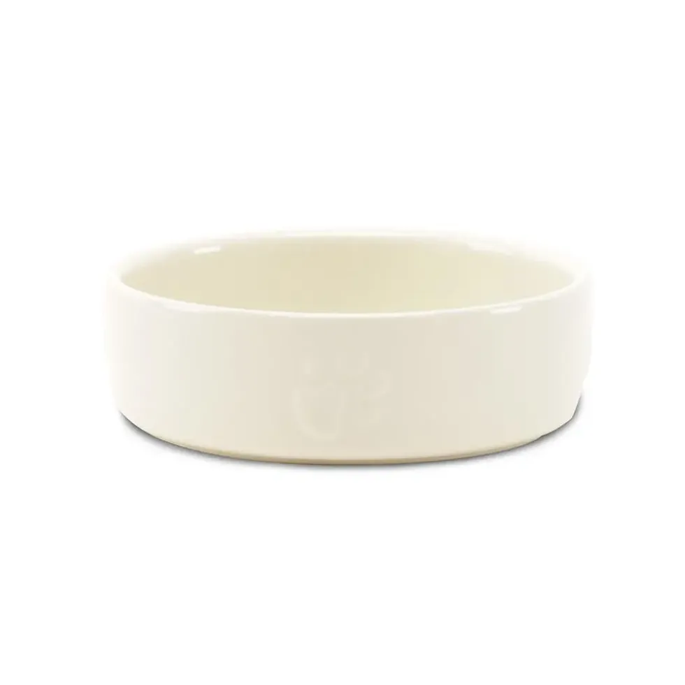 Gamelle repas pour chien coloris beige en grès Scruffs – 15 x 15 x 5,5 cm