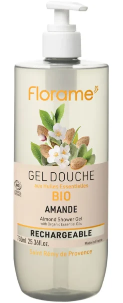 Gel douche amande Florame - 750 ml