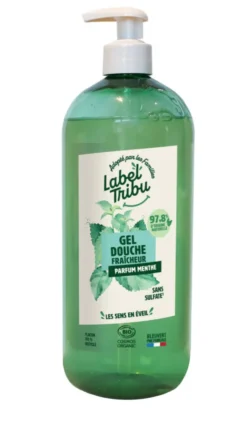 Gel douche fraîcheur bio Label Tribu - 1 L