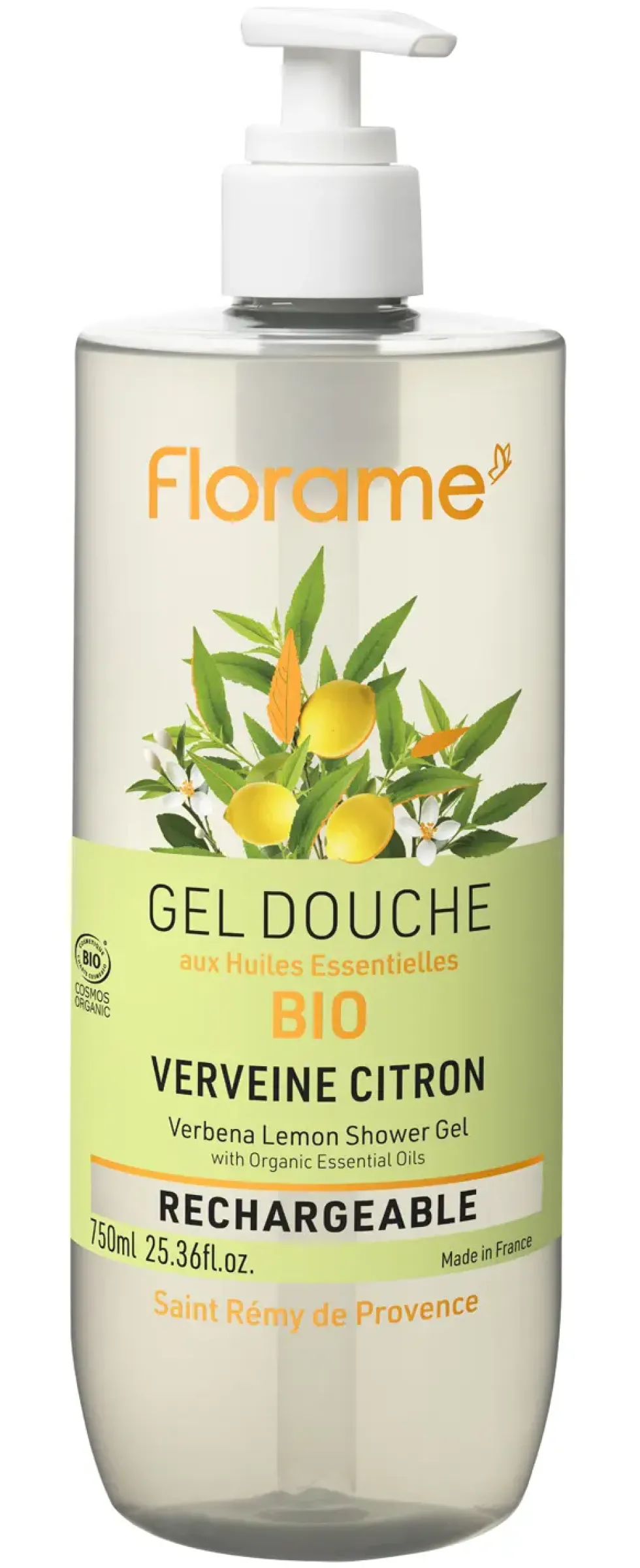 Gel douche verveine citron Florame - 750 ml