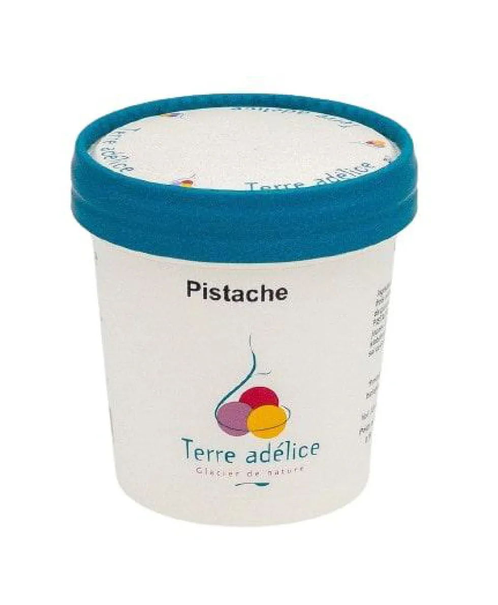 Glace pistache Terre Adélice - Pot de 120 ml