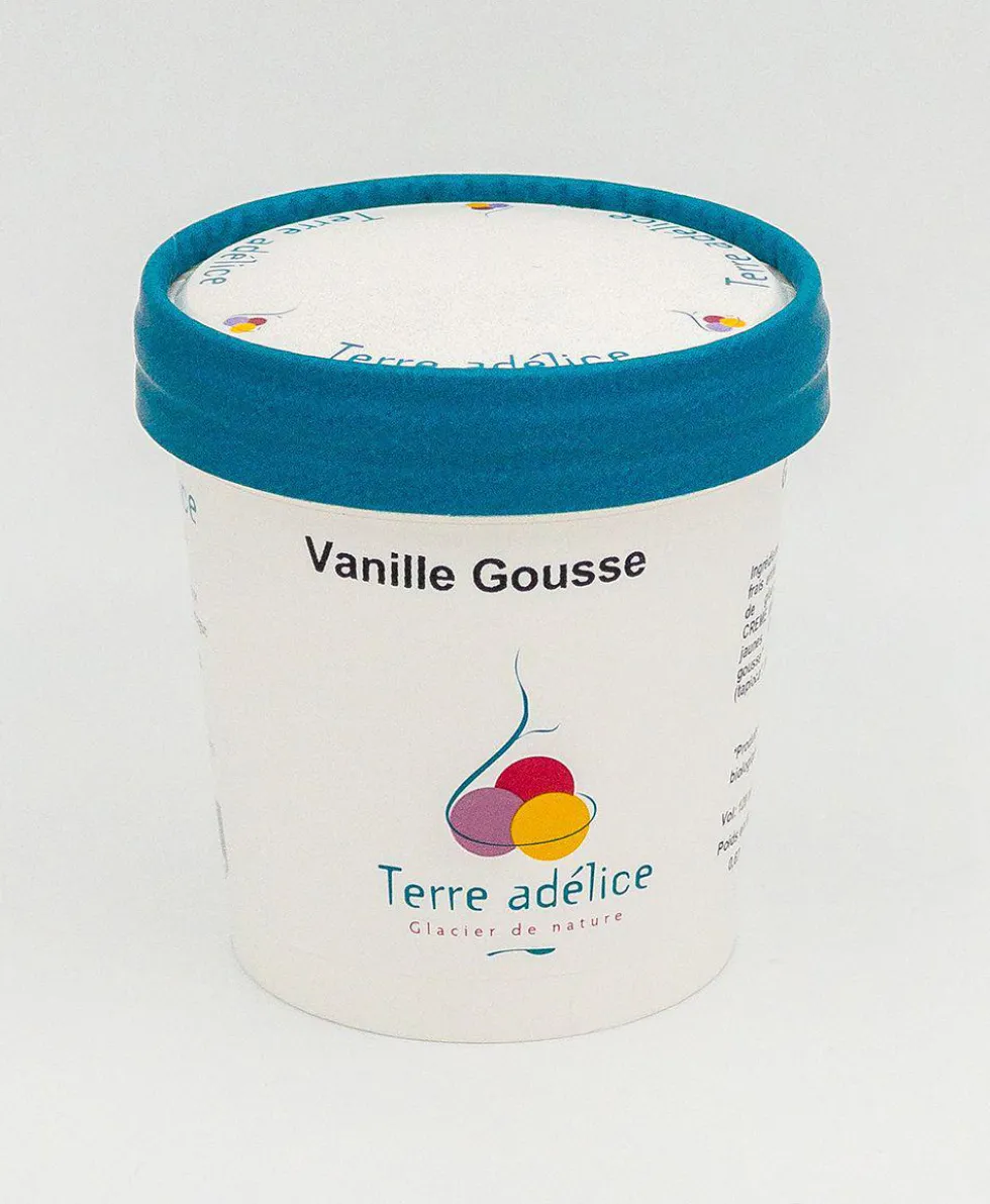 Glace vanille Terre Adélice - Pot de 120 ml