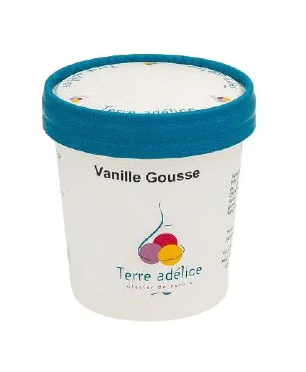 Glace vanille Terre Adélice - Pot de 120 ml