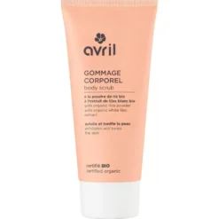 Gommage corporel à la poudre de riz et à l'extrait de lilas blanc Bio Avril - 200 ml