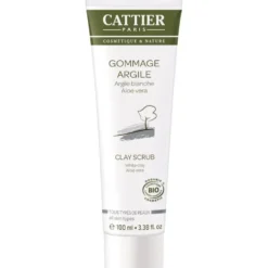 Gommage à l’argile blanche Cattier bio en format de 100 ml