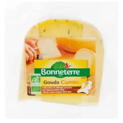 Gouda au cumin origine Hollande bio Bonneterre - 200 g