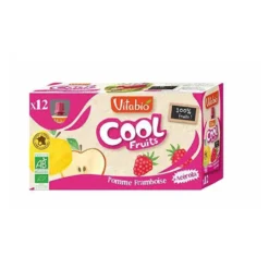 Gourde de fruits Cool bio pomme framboise 12 x 90 g