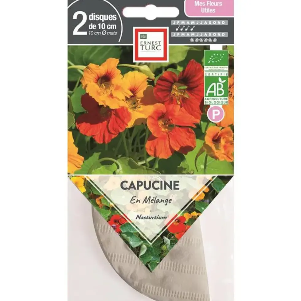 Graines de Capucine en mélange bio Ernest Turc - graines à semer