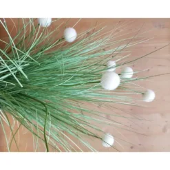 Graminée artificielle 39 pompons Ø 27,5 x H 105 cm