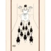 Grand Torchon coloris écru en coton Dubout A Table Winkler – 60 x 80 cm