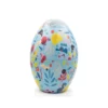 Grand œuf de Pâques en métal décor printanier avec gâteaux bio Biscuiterie de Provence - 240 g