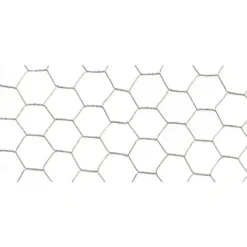 Grillage Galvanex maille hexagonale 2,5 cm Acier galvanisé Gris L10 m x H100 cm